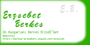 erzsebet berkes business card